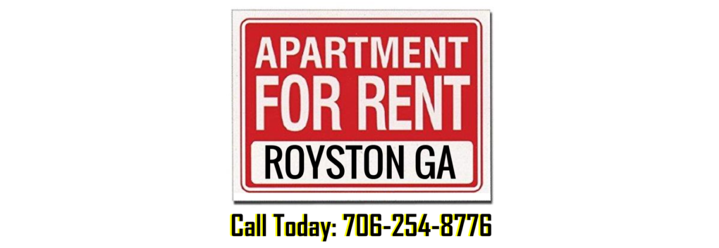 Apartment for Rent in the city of Royston GA